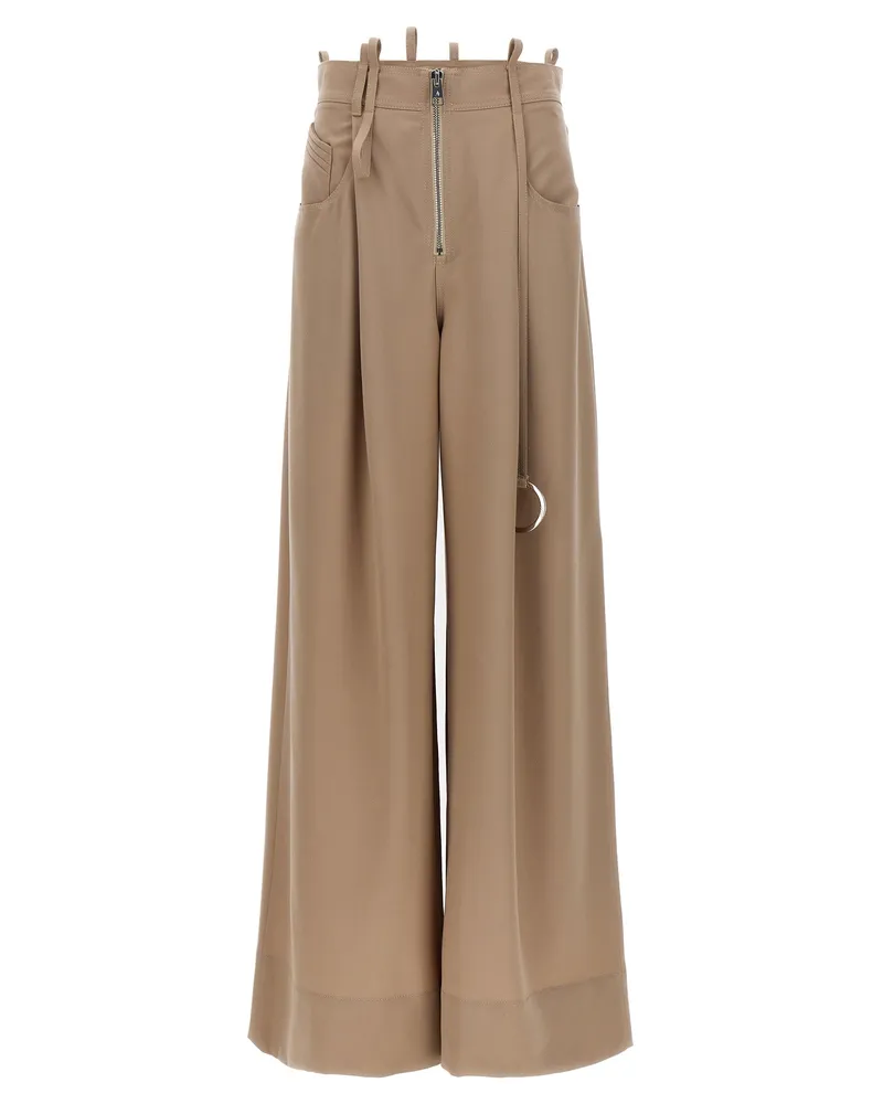 ATTICO Die Attico Palazzo Hosen Beige