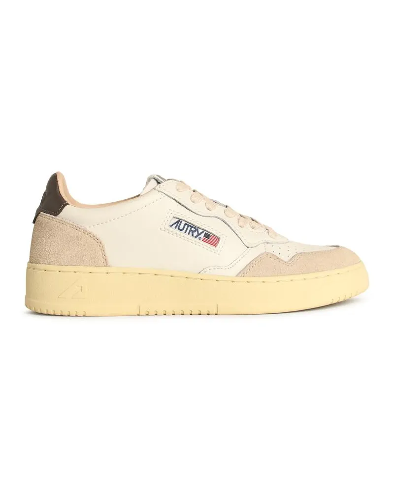 AUTRY Medaillengewinner niedriger' weißer Lear -Sneaker White