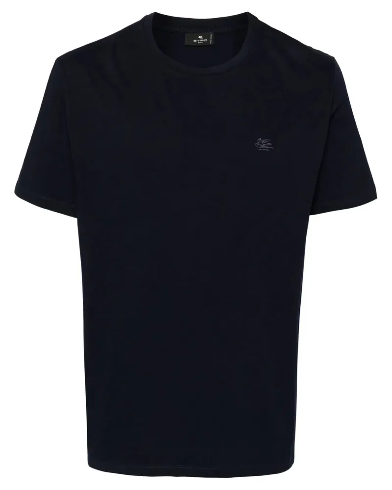 Etro T -Shirt mit Pegasus -Stickerei B0387