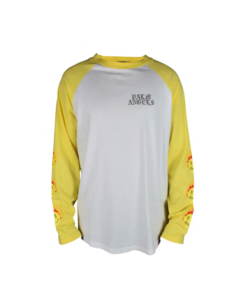 Palm Angels Langarm T -Shirt White