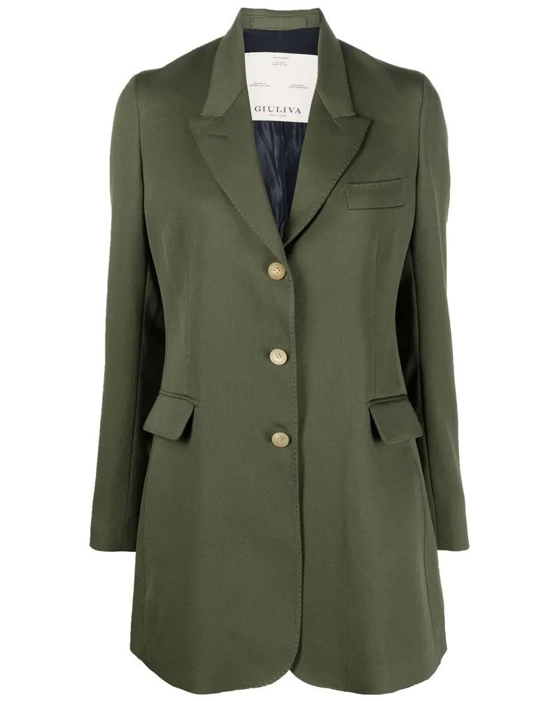 Giuliva Heritage Collection Single Breasted Hunting Blazer mit Ledergürtel 