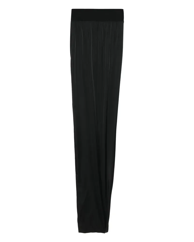 Rick Owens langer Rock mit Schlitz Black