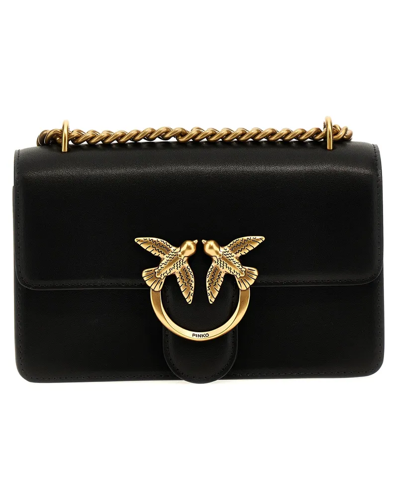 Pinko Mini Love Bag One einfach' Crossbody -Tasche Schwarz
