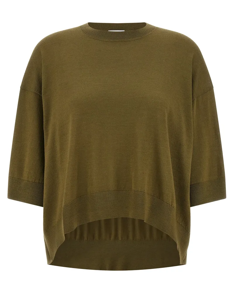 NUDE Nackte geschnittene Wollpullover Green