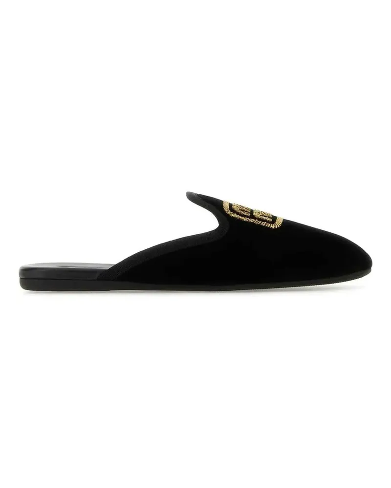 Miu Miu Logo gestickt auf Maultiere Black