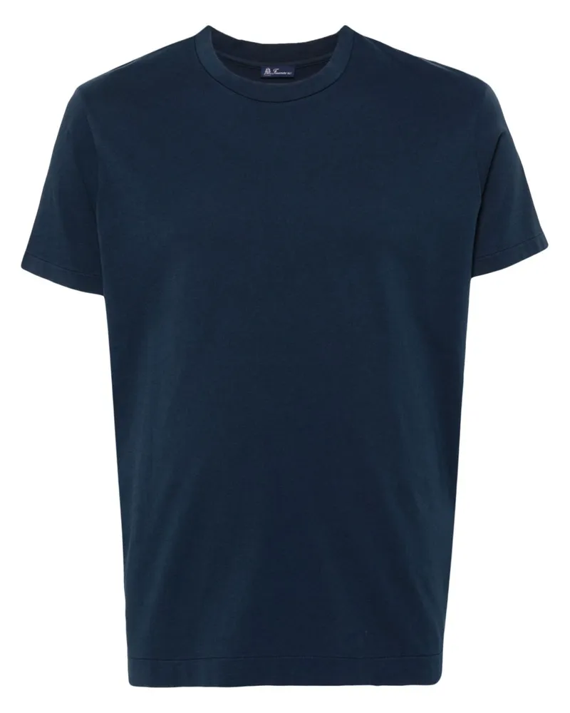 Finamore 1925 Baumwoll -T -Shirt Blue
