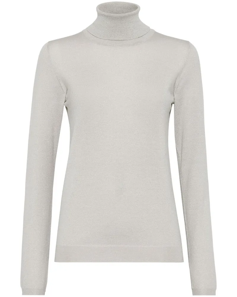 Brunello Cucinelli Kaschmirschildkrötenhalspullover Ivory