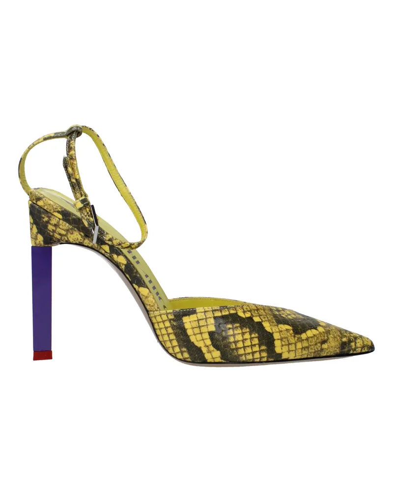 ATTICO Die Attico Perine Women's Sandalen aus gelbem Leder -