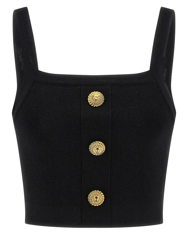 Balmain Top 3 Knöpfe Black