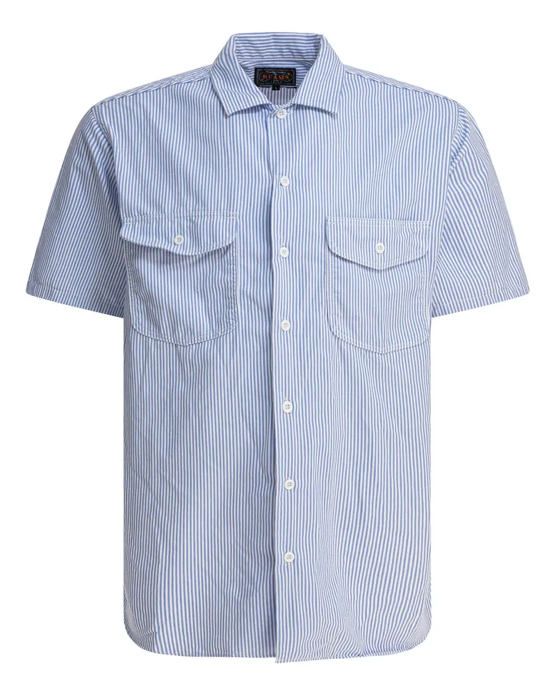 Beams Plus Arbeits“-Shirt Blue