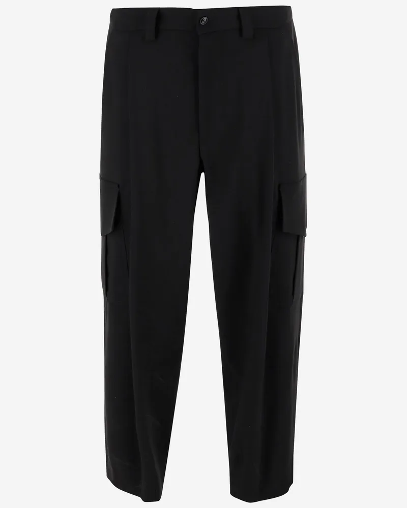 Giorgio Armani Wool Cargo Hosen Blue