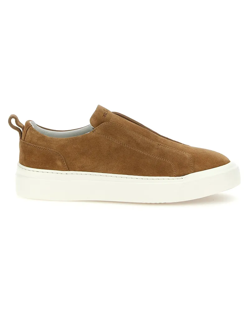 Kiton Wildleder -Turnschuhe Brown