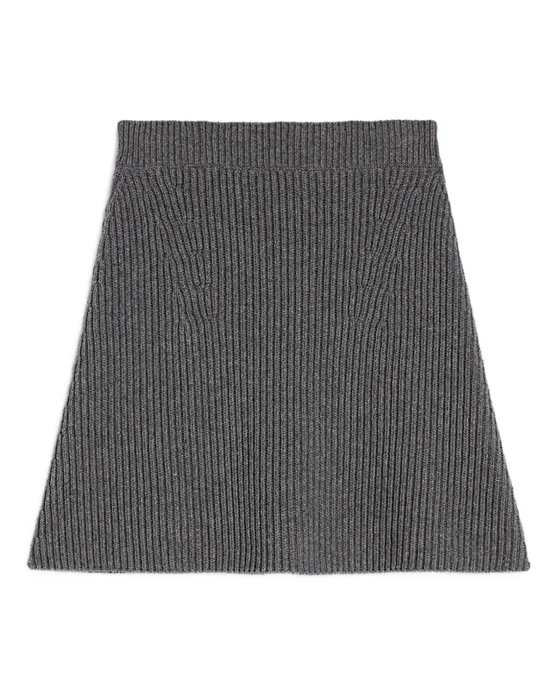 Jil Sander wolle Minirock Grey
