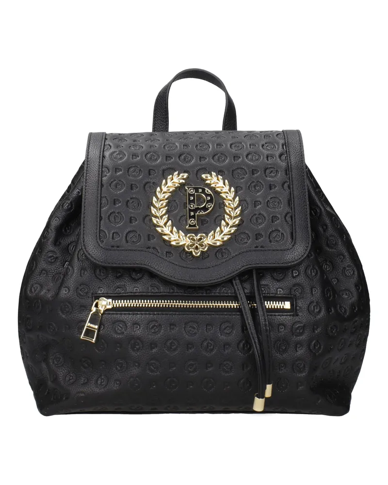 Pollini Rucksäcke und Gürteltaschen Damen Leder Schwarz -