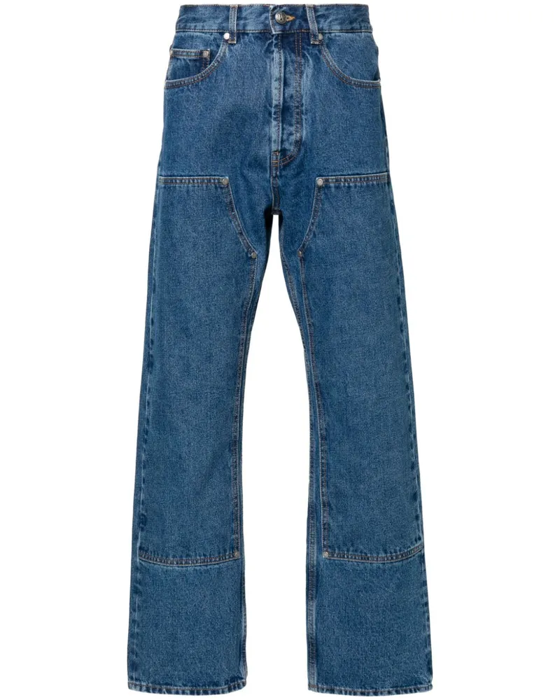 Palm Angels Monogramm Jeans Jeans Blue
