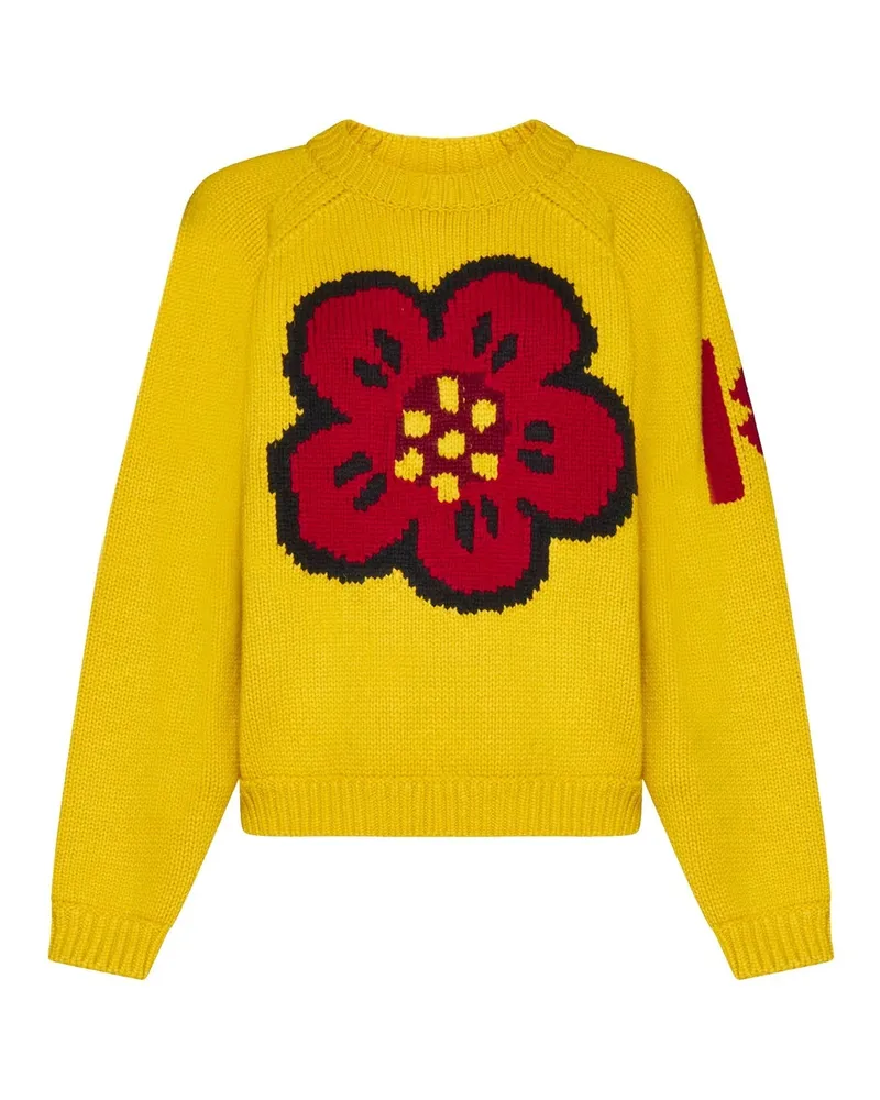 Kenzo Baumwollpullover Gelb