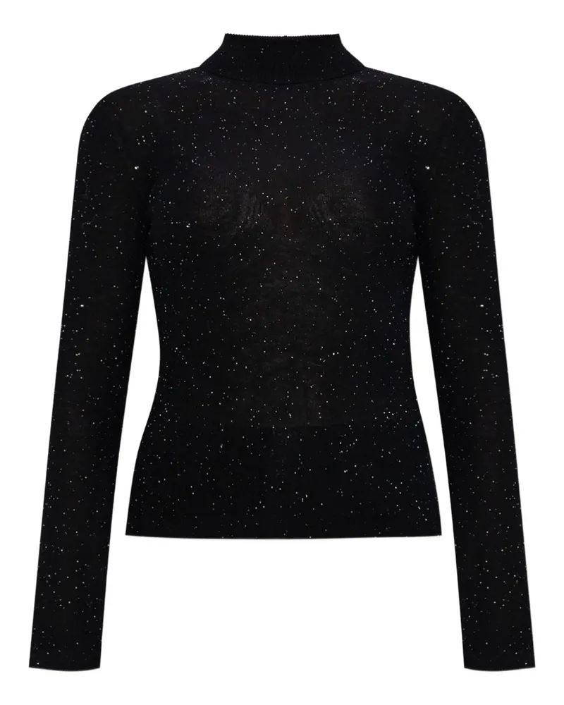 Fabiana Filippi Wolle Rollkragenpullover Pullover Black