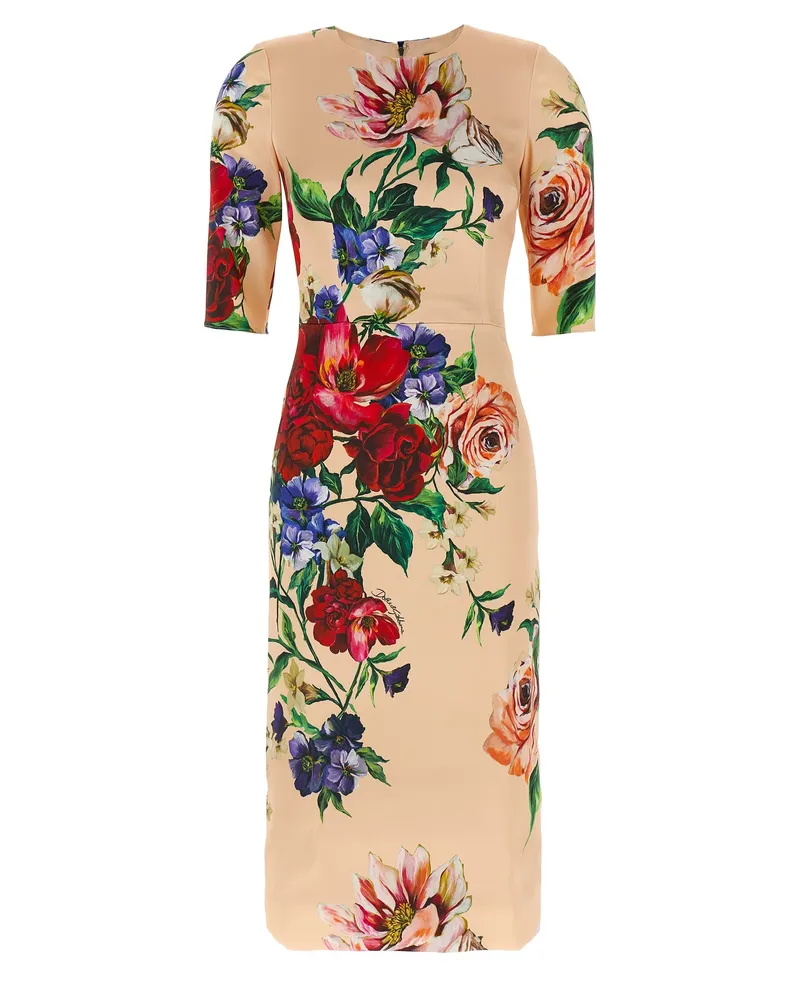 Dolce & Gabbana Blumenkleid Pink