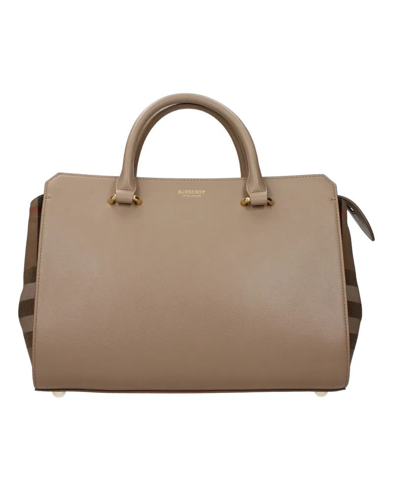 Burberry Handtaschen Banwell Frauen Leder beige/Kastanie -