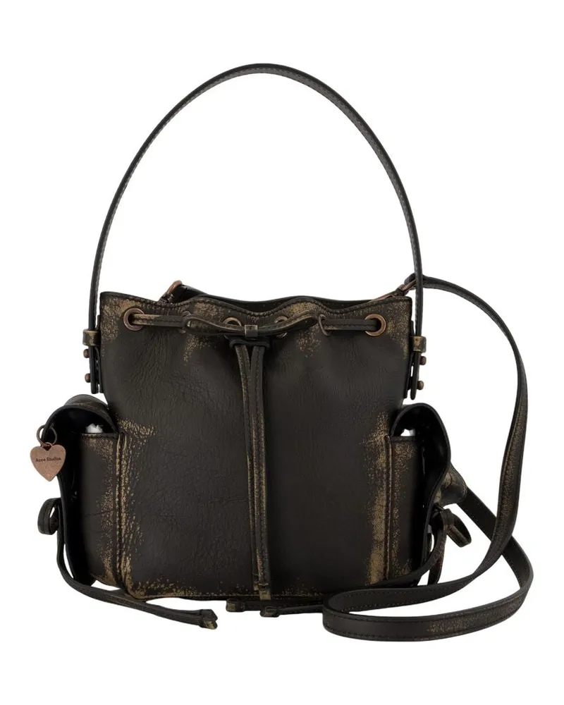 Acne Studios Multipocket Mini Crossbody  Lederbraun Braun