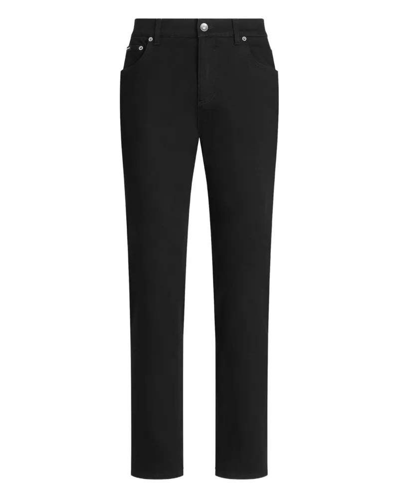 Dolce & Gabbana Denim -Baumwolljeans Black
