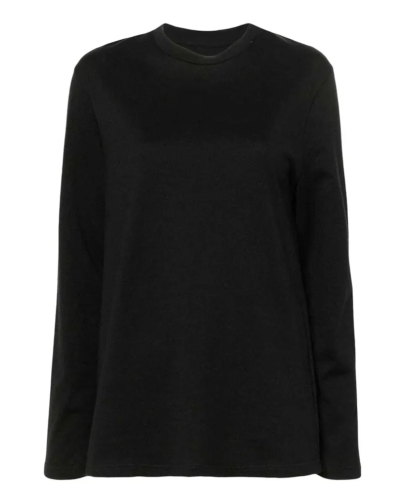 Jil Sander Langarm T -Shirt Black