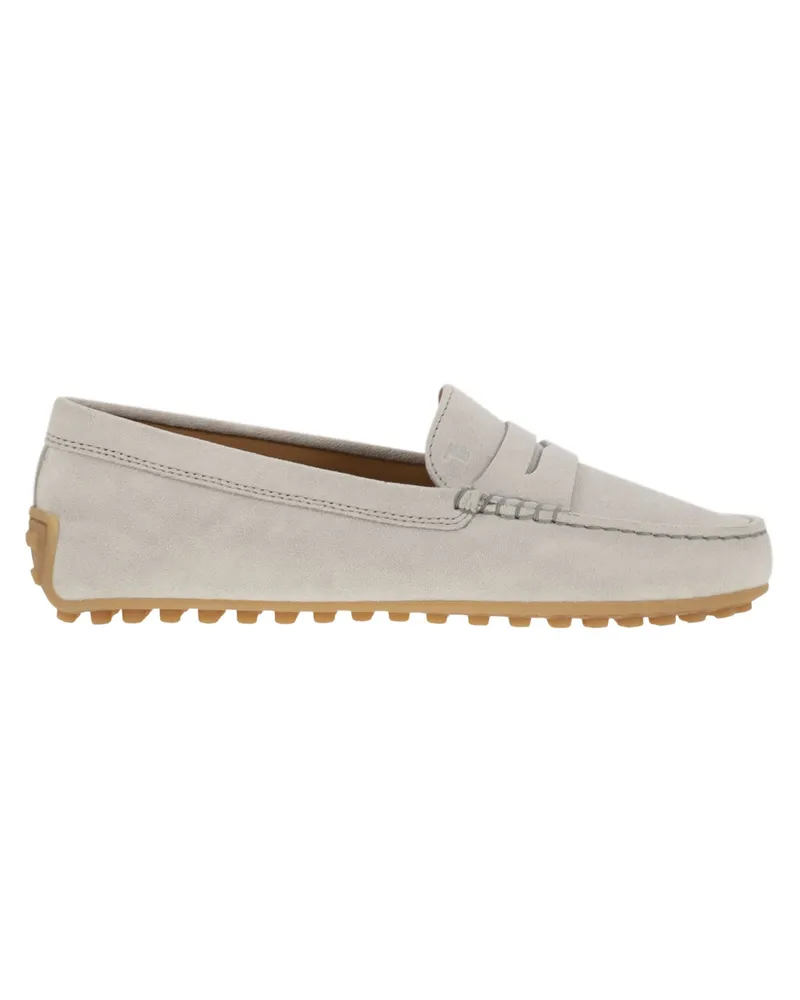 TOD'S Tod 's City Gommino Wildleder Loafer Ice