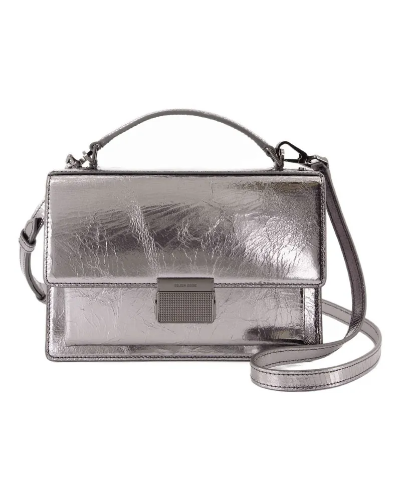 Golden Goose Venezia Handtasche  Deluxe Marke Leder Silber Silber