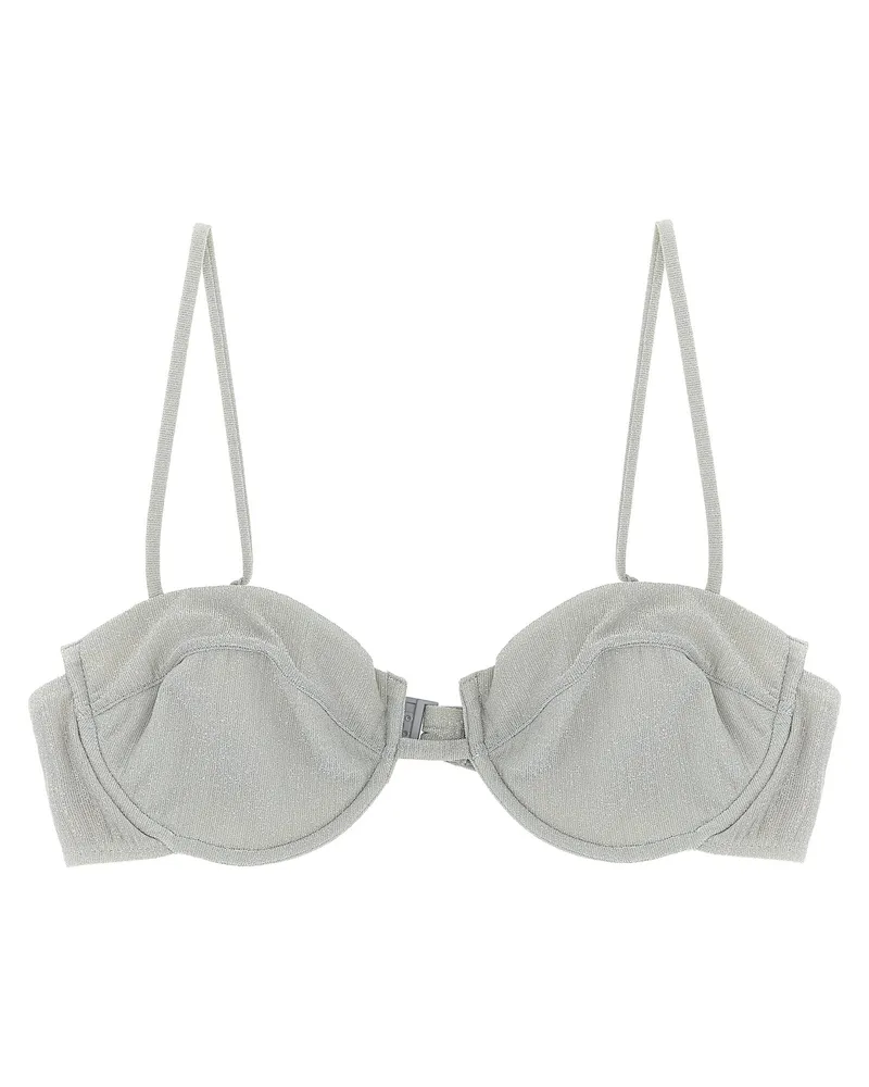 MC2 Saint Barth Salina' Bikini Top Silver