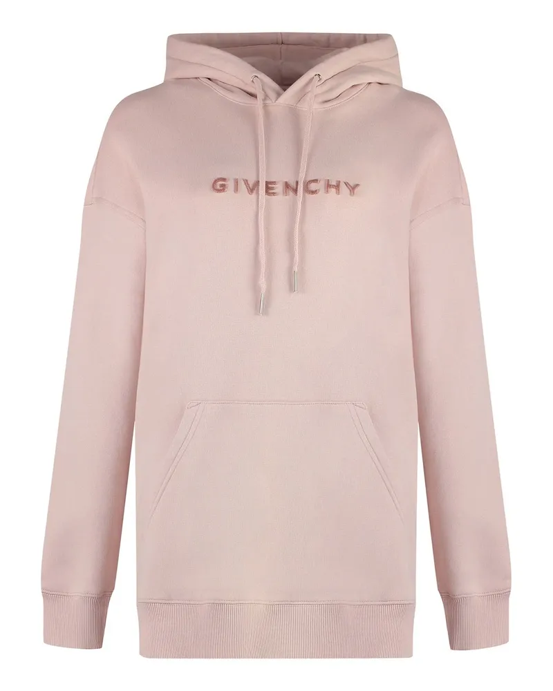 Givenchy Cotton Hooded Sweatshirt Pink