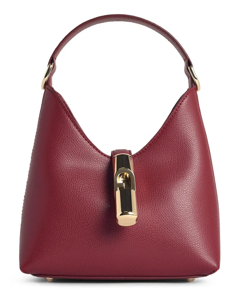 Furla Hobo Iride“ Mini-Tasche in Kirschlear Bordeaux