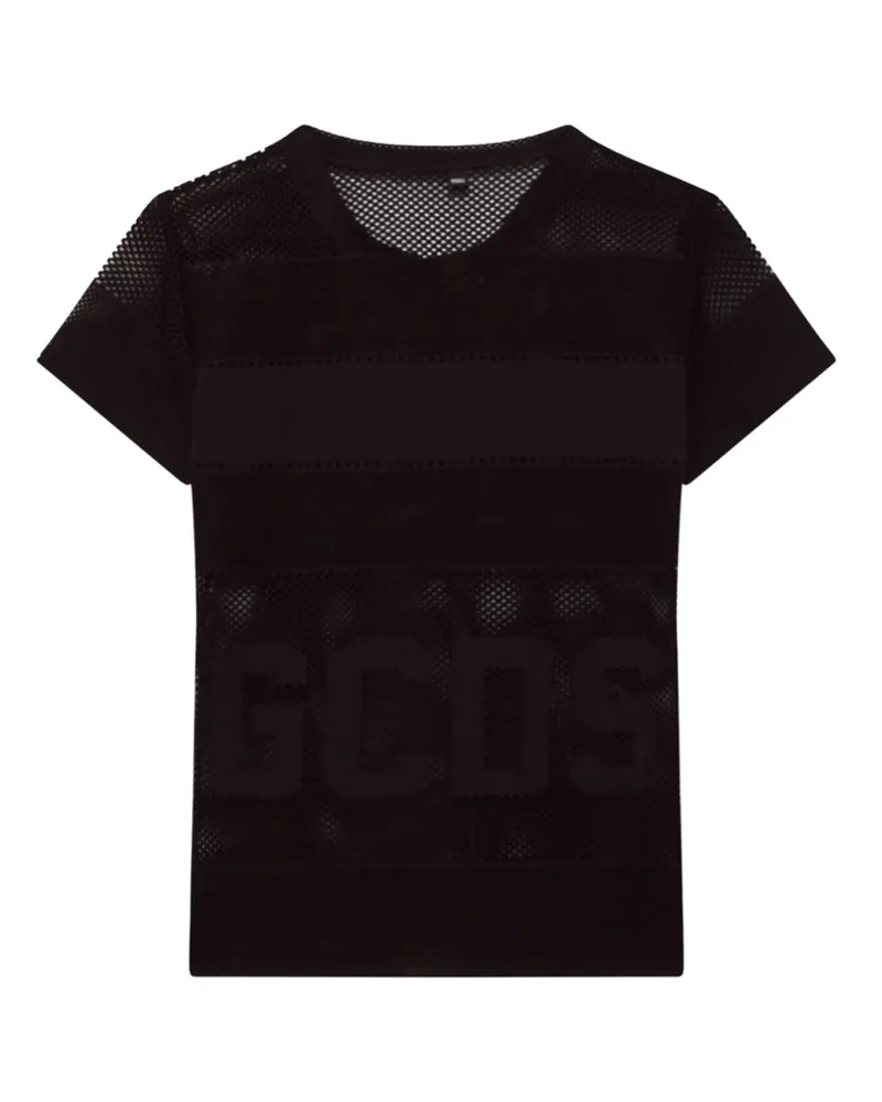 GCDS Mesh T -Shirt mit Logo 99