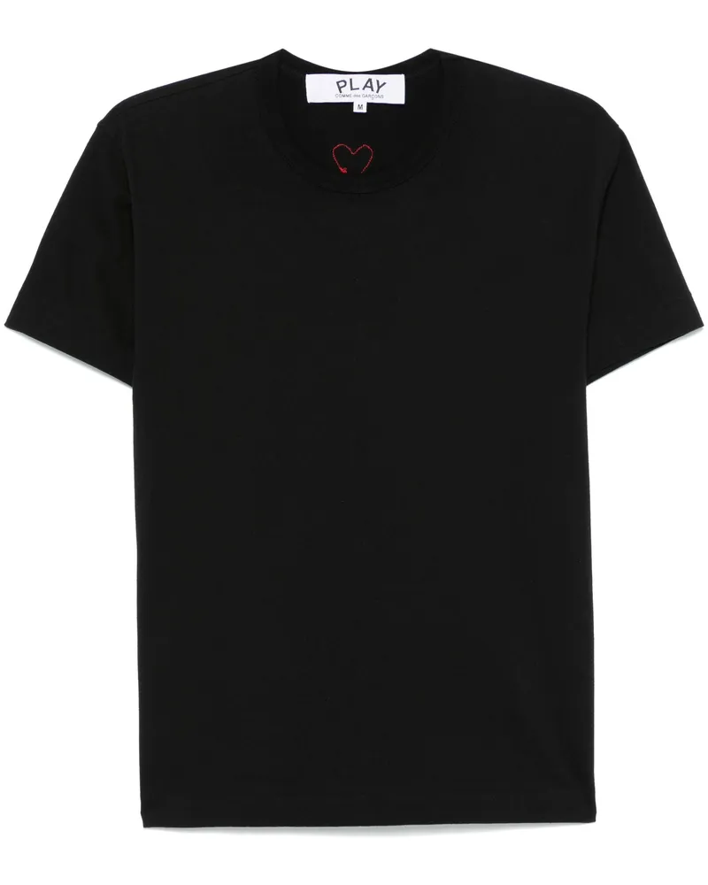 Comme des Garçons Comme des Garçons spielen T -Shirt Red Emblem Strick 