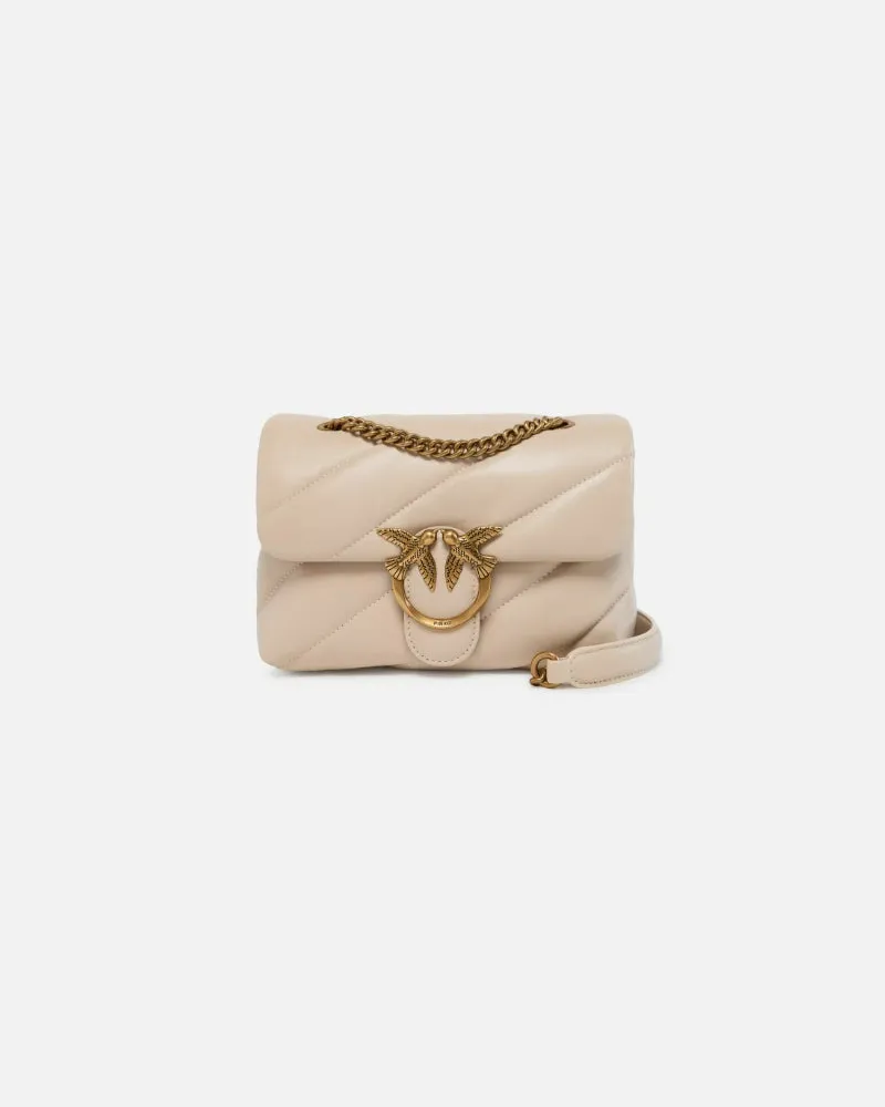 Pinko love puff mini Beige