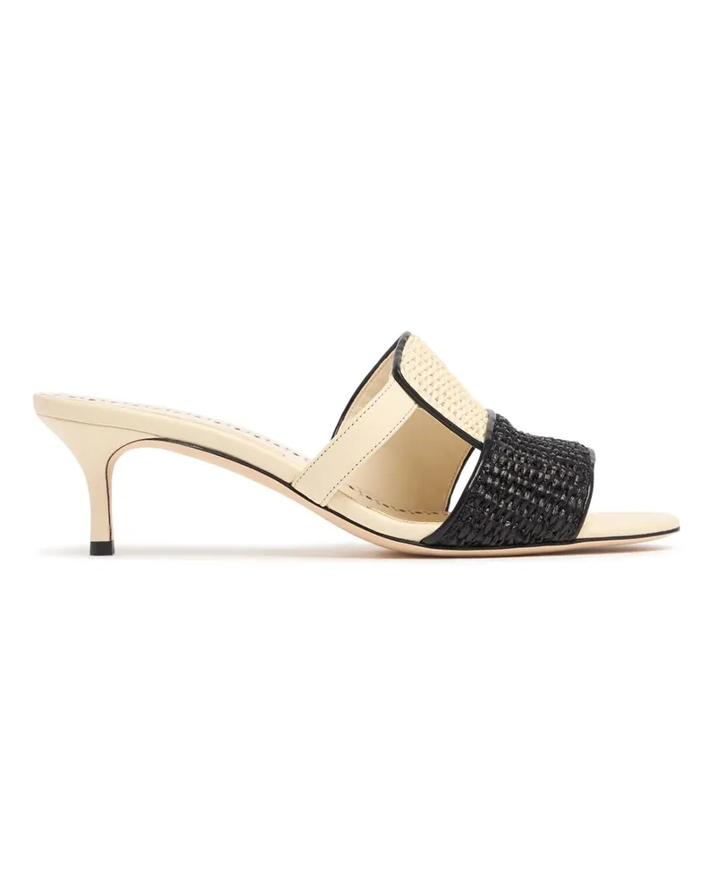 Manolo Blahnik Fabiolamu 50 Sandalen Beige