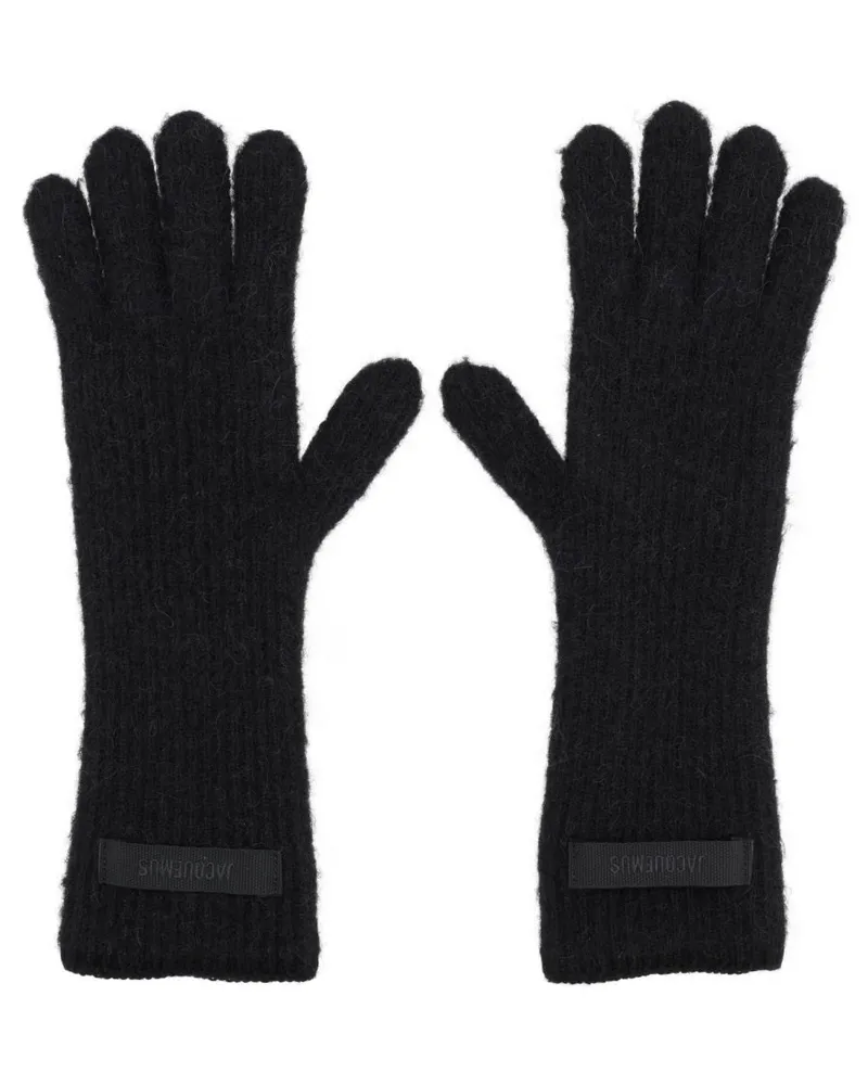 Jacquemus Handschuhe mit Logo Black