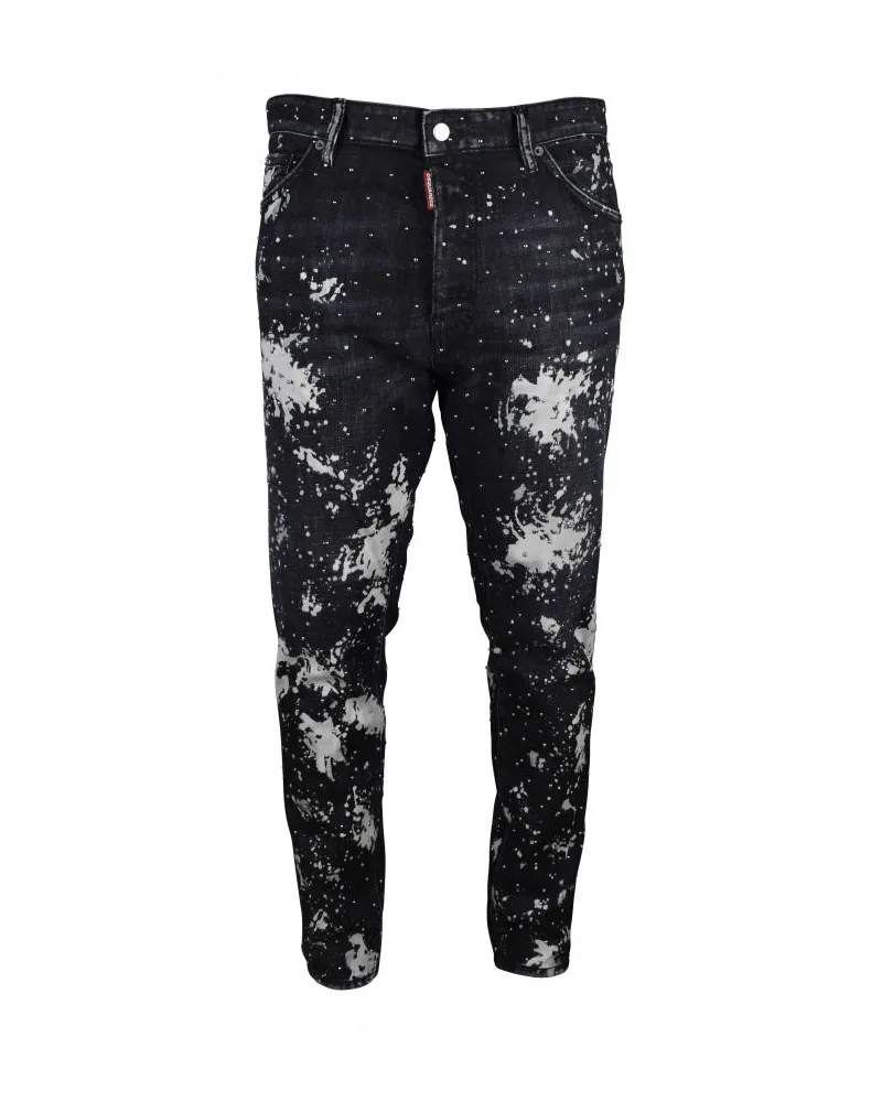 Dsquared2 entspannen Sie langen Schritt Jean Black