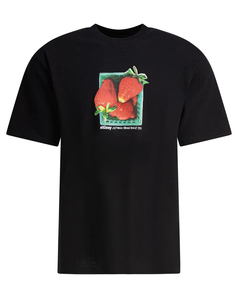 Stüssy T-Shirt mit Aufdruck Black