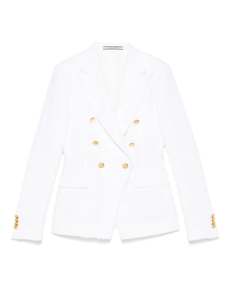 Tagliatore Cotton Single Breasted Jacke White