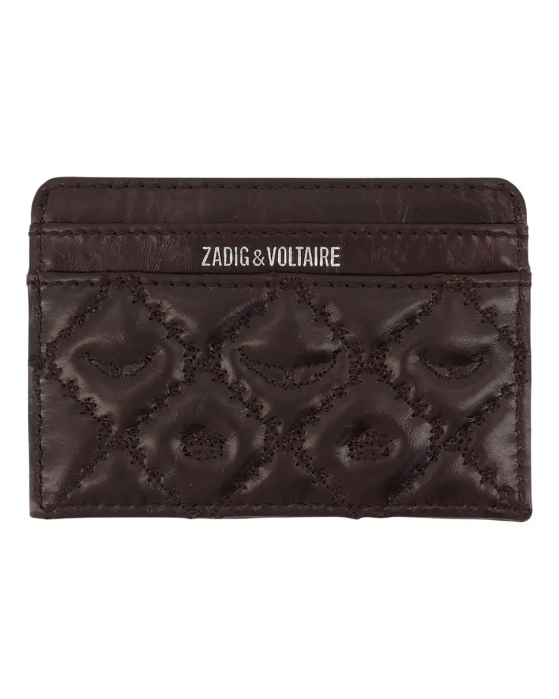 Zadig & Voltaire Passportemonnaie  Leder Braun Braun