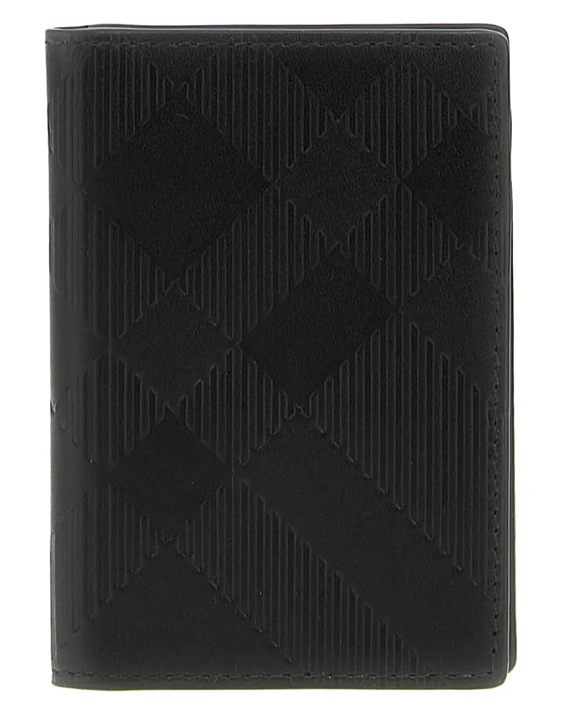 Burberry Check -Kartenhalter Schwarz