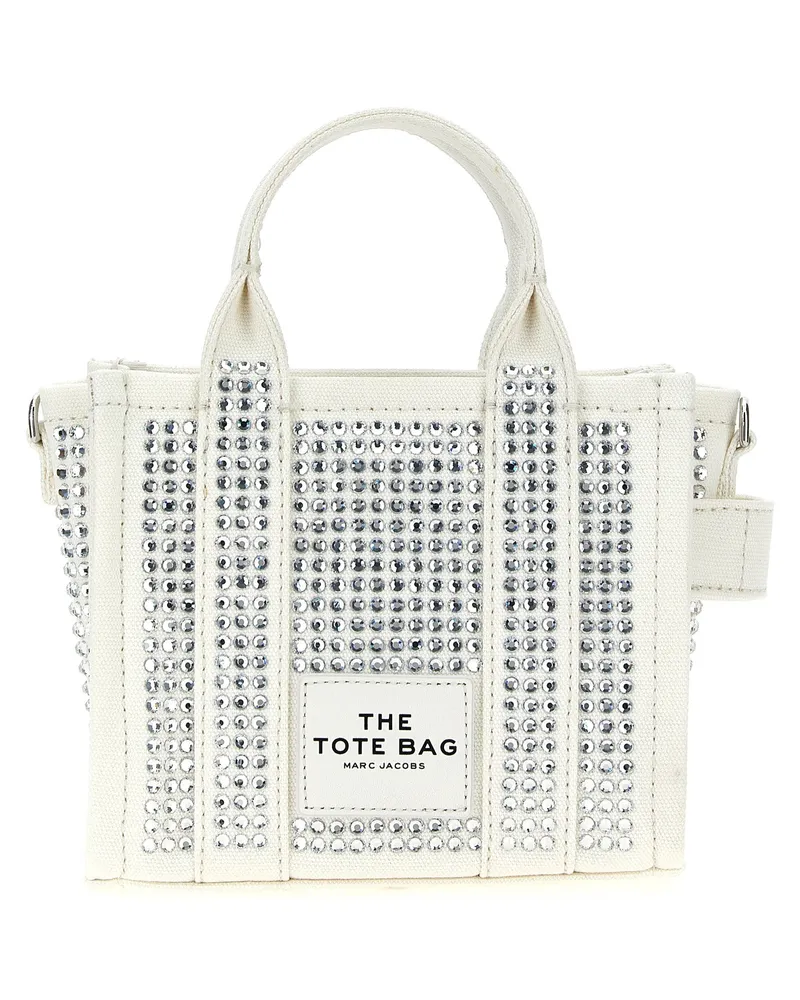 Marc Jacobs The Crystal Canvas Crossbody Tote' Crossbody -Tasche White