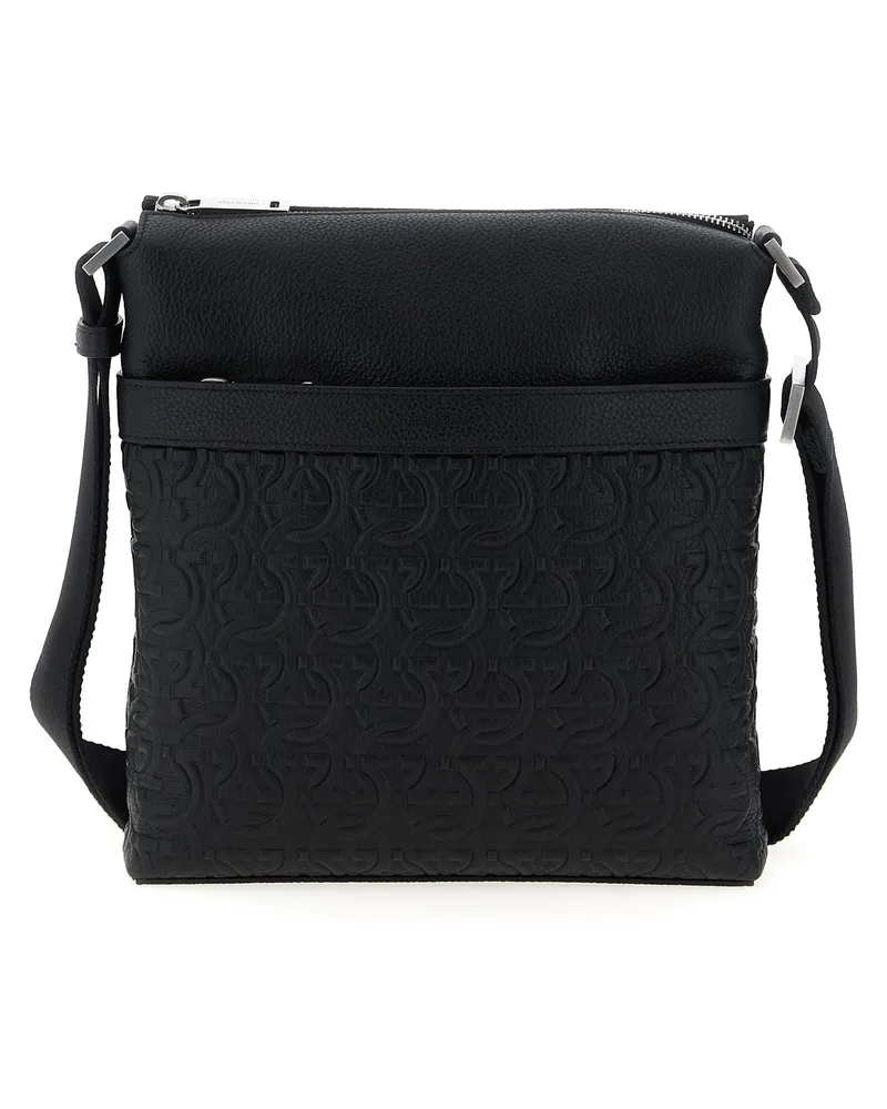 Ferragamo Gancini' Crossbody -Tasche Black