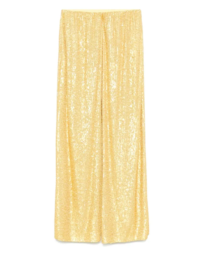 Norma Kamali Wide Bein Hosen Yellow