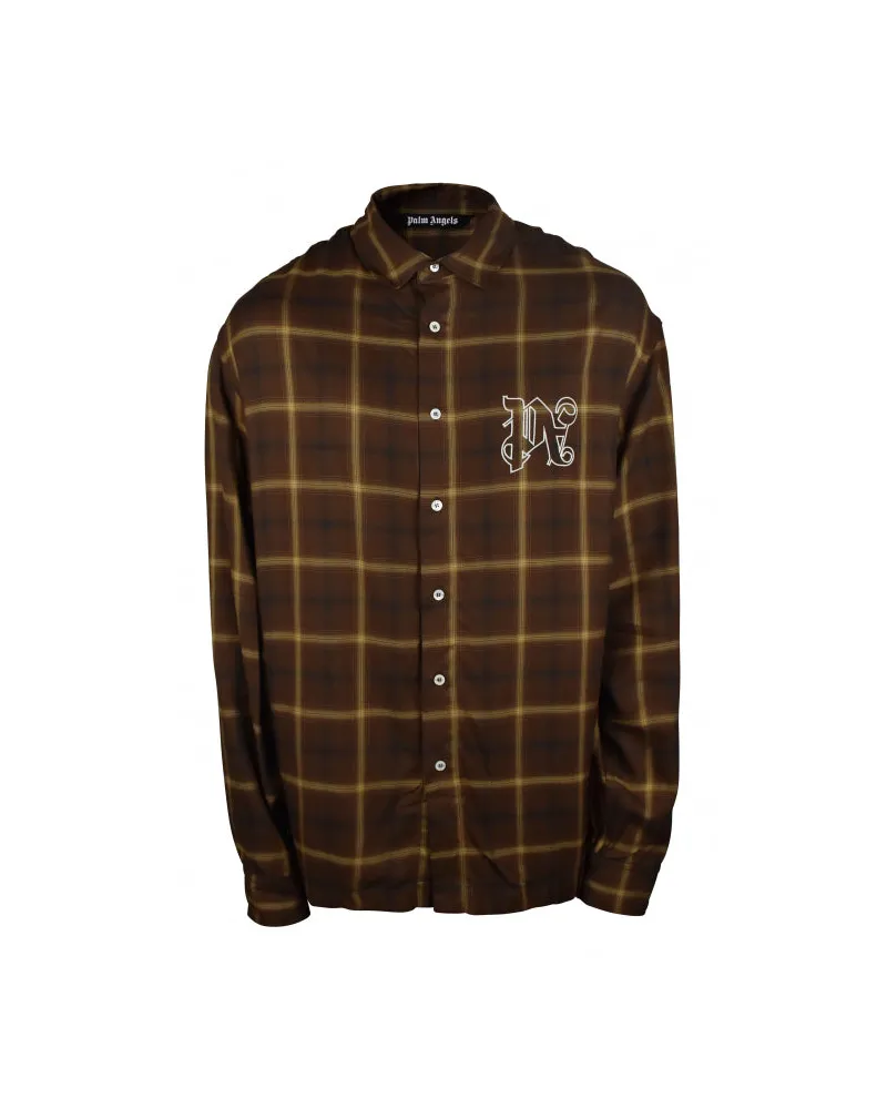 Palm Angels Hemd Brown