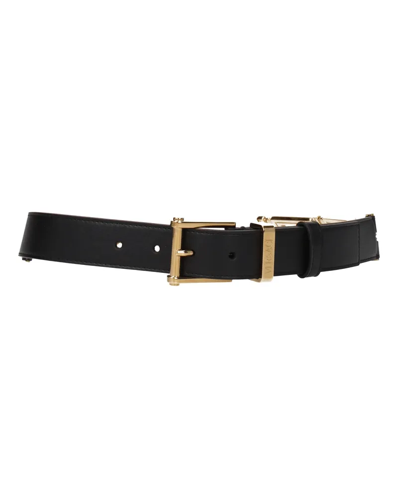Versace Gürtel Frauen Leder schwarz -