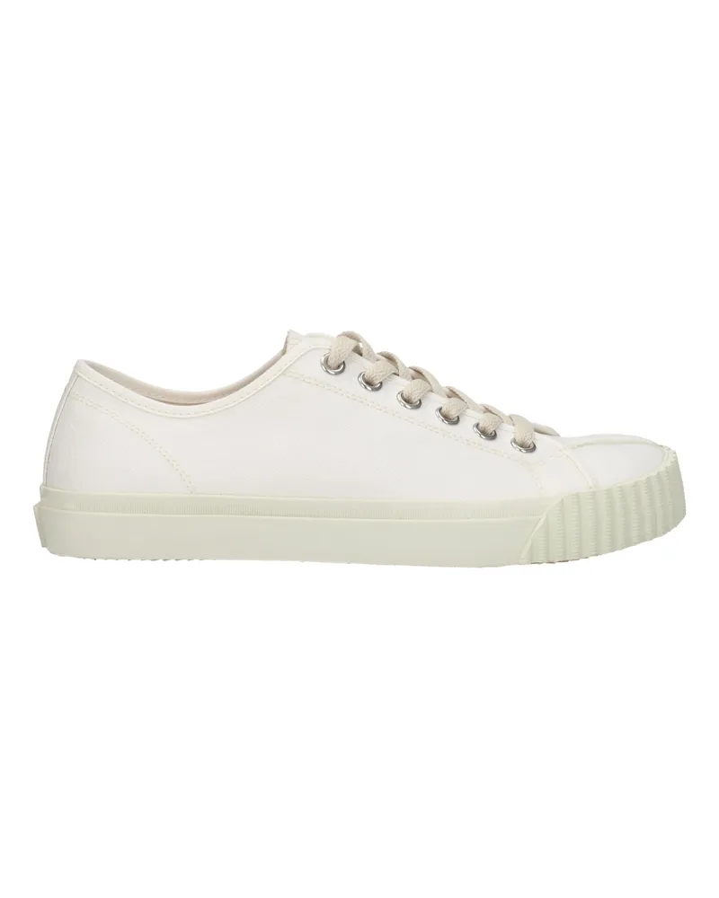 Maison Margiela Herrens Weiße Stoff-Sneaker -