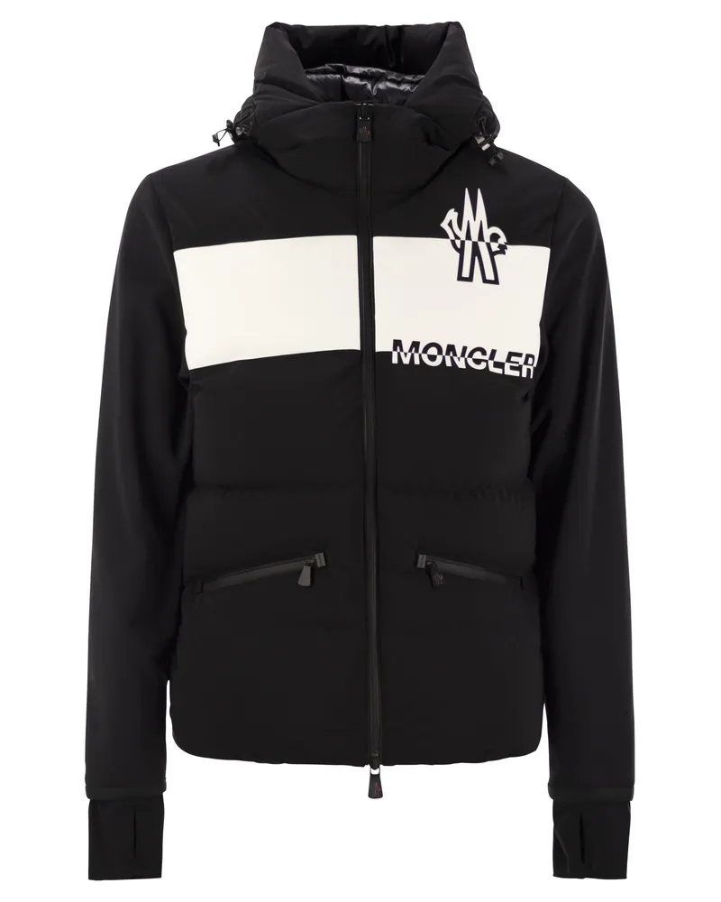 Moncler gepolstertes Sweatshirt mit Reißverschluss Black