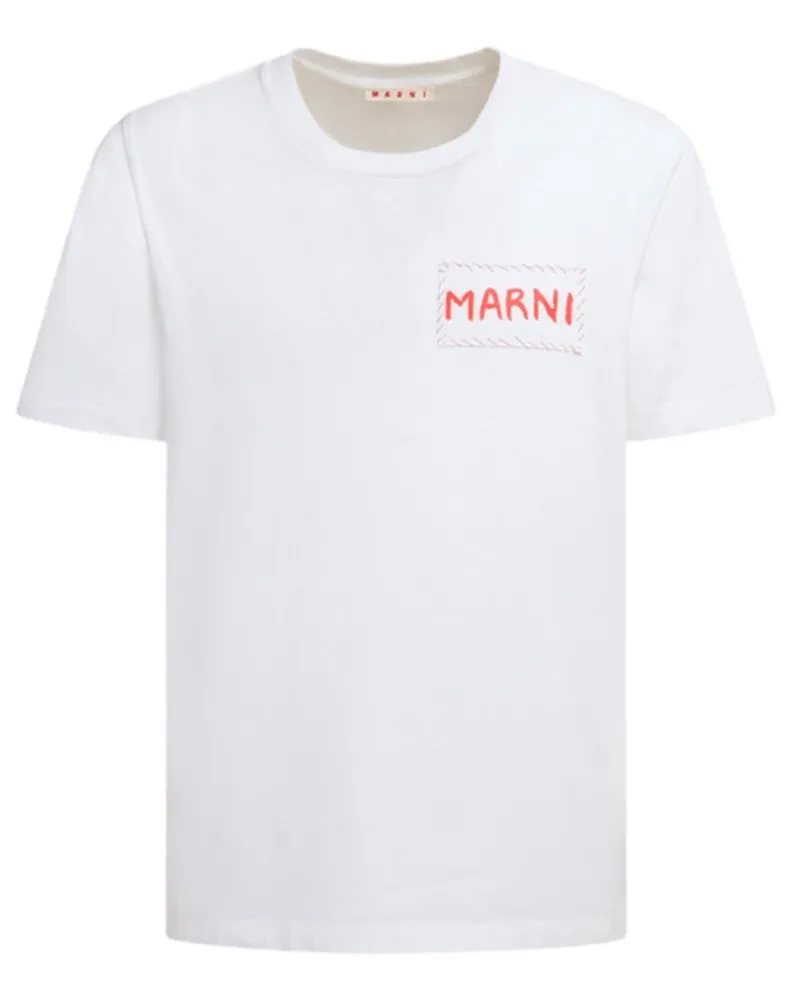Marni T -Shirt mit Anwendung 00w01