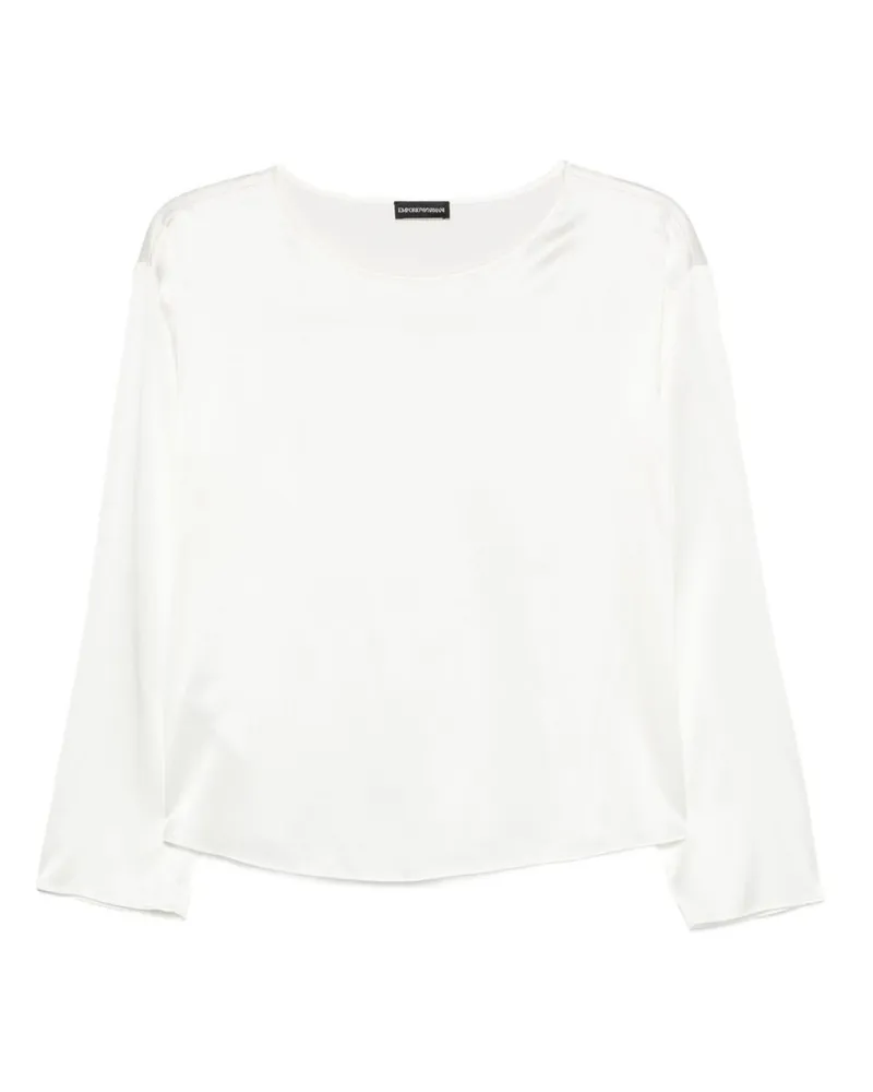 Emporio Armani Seidenoberteil White